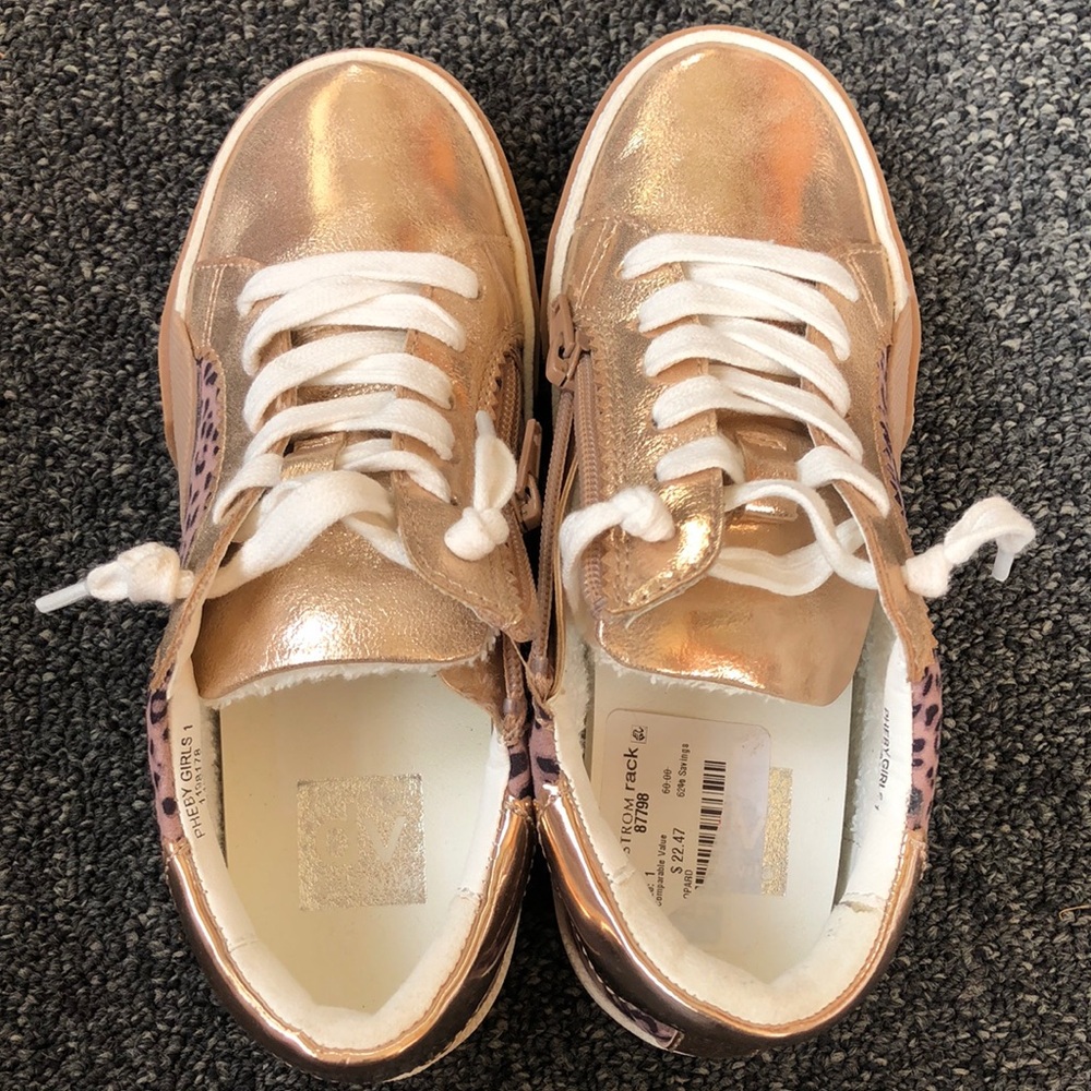 Rose Gold Kid Sneakers